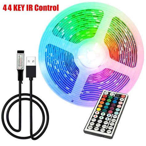 5050 44key Led Tira De Luces Rgb Control Remoto Usb Tira De Luces Led Rgb 5050 2835 Usb Dc5v 1