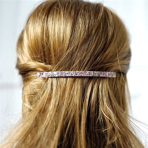 Barrette Cheveux Glitter Paillette Longue