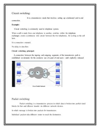 Circuit switching | PDF