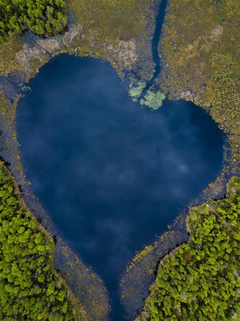 I Wanted To Share With You Guys This Heart Shaped Lake I Found While