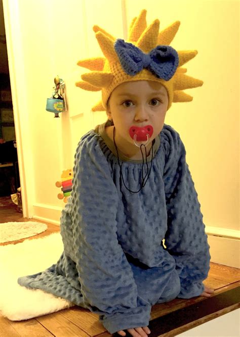 Crochet Maggie Simpson Costume Crochet Maggie Simpson Wig Halloween