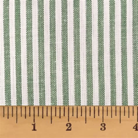 Perfect Green Stripe Homespun Fat Quarter Jubilee Fabric