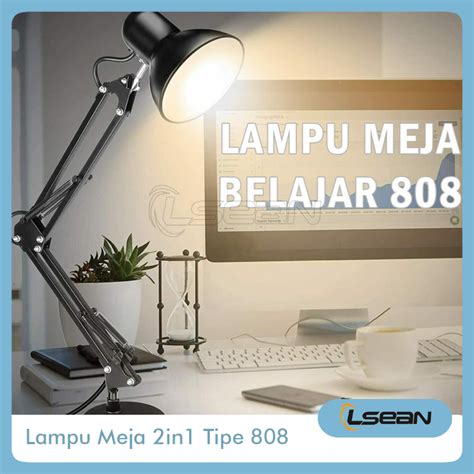 Jual Stand Tiang Lampu Baca Kerja Belajar Meja Arsitek Lampu Jepit Meja