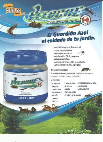 Veloche Kg Insecticida Jardin Pasto Hormigas Grillos Milpi S Cienpies