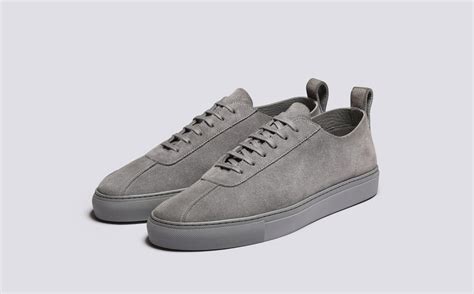 Sneaker 1 U | Mens Sneakers in Grey Suede | Grenson