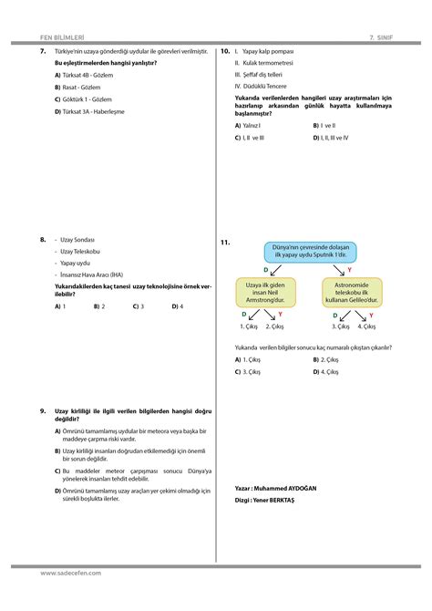 S N F Fen Bilimleri Mitoz Test Sinif Edebiyat Ders Kitabi Cevaplari