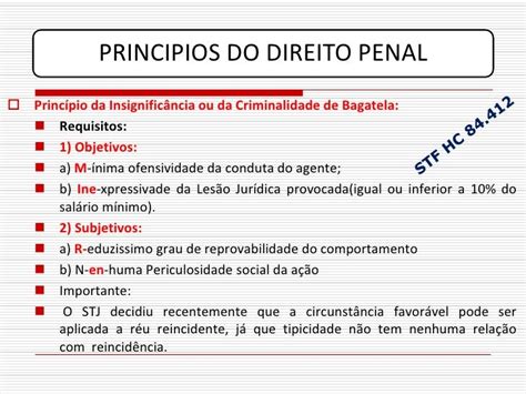 Princípio Da Ofensividade No Direito Penal Trabalho De Formatura