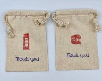 Paris Treat Bags Eiffel Tower Drawstring Muslin Favor Bags Etsy