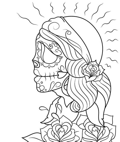 Dibujos De Calaveras Para Colorear Dibujos Online Com