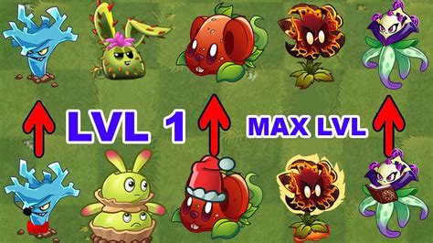 All New Plants Lvl 1 Vs Max Lvl In Plants Vs Zombies 2 Cheese