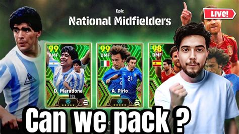 National Midfielders Pack Opening Efootball Live With A Youtube