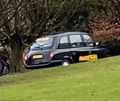 Man Stumbles Across Fake Taxi Used In Porn Films During Walk With Pal