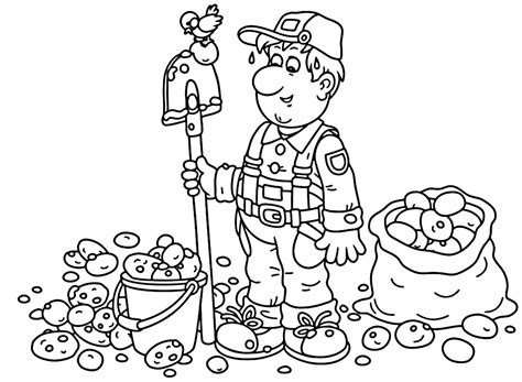 Potato Coloring Pictures Free Printable Coloring Pages