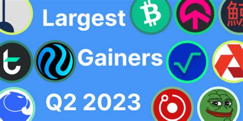 Top 10 Largest Crypto Gainers Of Q2 2023 Coingecko