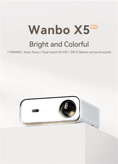 Wanbo X5 Projector Auto Focus 1080p White At Mighty Ape NZ