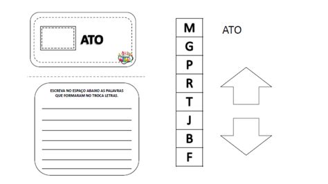 Atividades Interativas Troca Letras Iniciais Pedagoga Antenada