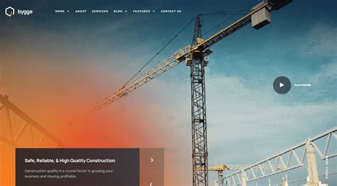construction website design theme malaysia wordpress