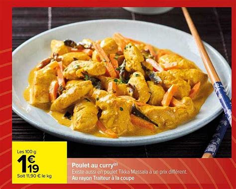 Promo Poulet Au Curry Chez Carrefour Icatalogue Fr