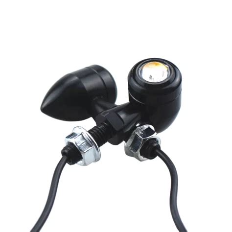 Universel V Moto Led Clignotant Mini Bullet Indicateur Lampe Bobber