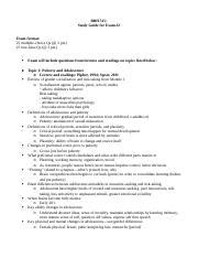 Exam Study Guide Docx Bbh Study Guide For Exam Exam