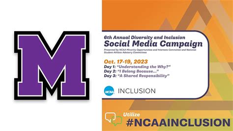 NCAA Diversity And Inclusion Social Media Campaign Day 1