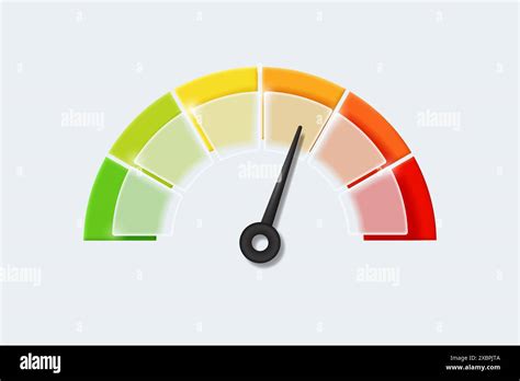 Compteur de vitesse réaliste avec flèches et indicateurs de tableau de