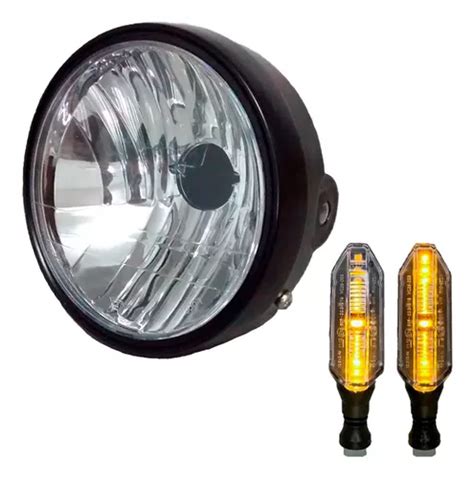 Frente Farol Pisca Setas Led Sequencial Fan A