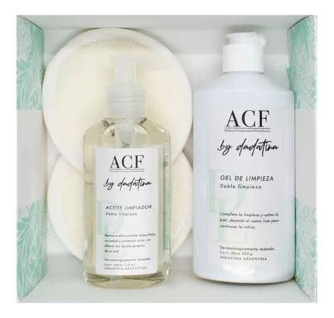 Acf Dadatina Kit Regalo Limpieza Facial Vegano Aceite Gel