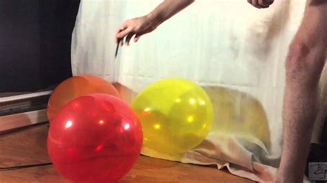 Pin Popping A Bunch Of Unique 12 Balloons Youtube