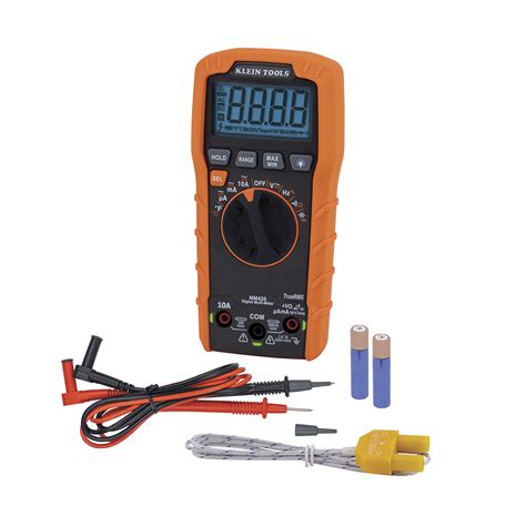 Digital Multimeter Trms Auto Ranging V Temp Mm Klein Tools