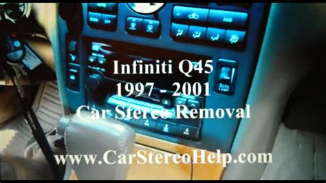 Infiniti Q45 Bose Car Stereo Removal 1997 2001 Car Stereo Help Youtube