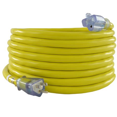 Conntek NEMA 5-15 10 Gauge Indoor/Outdoor Yellow Extension Cord