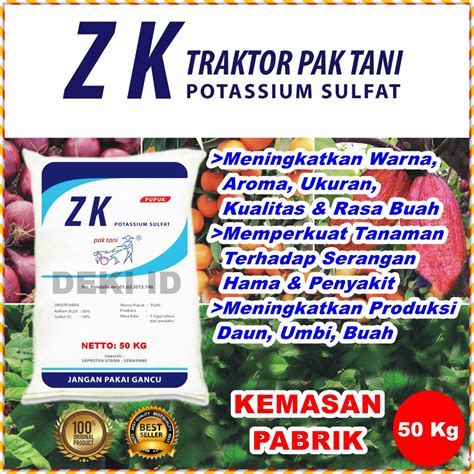 Jual Pupuk Zk Kg Via Kargo Kalium Sulfat Pak Tani Potassium Sulfate