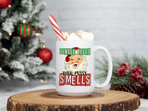 Jingle Bells Your Pussy Smells Merry Christmas White Elephant Gifts White Elephant Funny