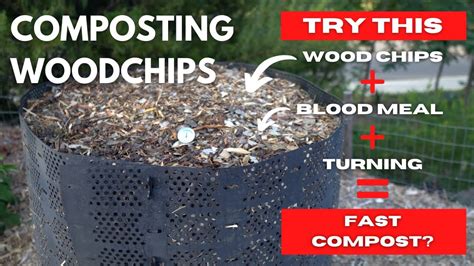 Compost Woodchips Quickly Turning Added Nitrogen Fast Youtube