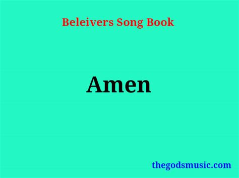 Amen Amen Amen Song Lyrics