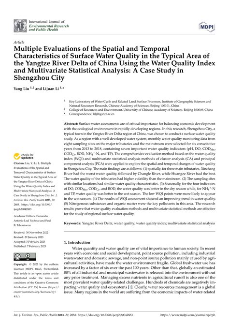 Pdf Multiple Evaluations Of The Spatial And Temporal Characteristics