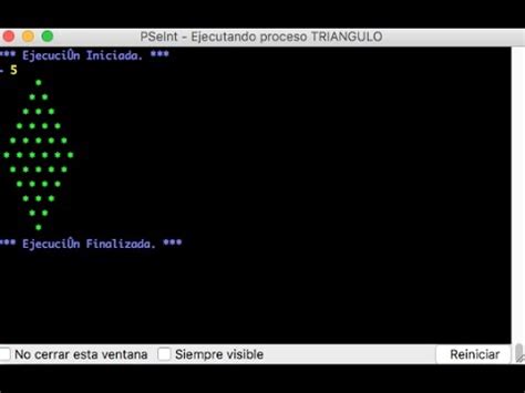 Triangulo Y Rombo De Asteriscos En Pseint Youtube