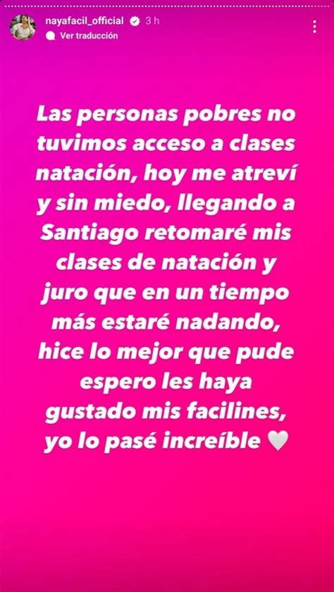 Naya Fácil aborda las críticas tras polémico piscinazo Las personas