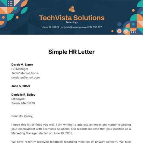 Free Hr Letter Templates Prntbl Concejomunicipaldechinu Gov Co