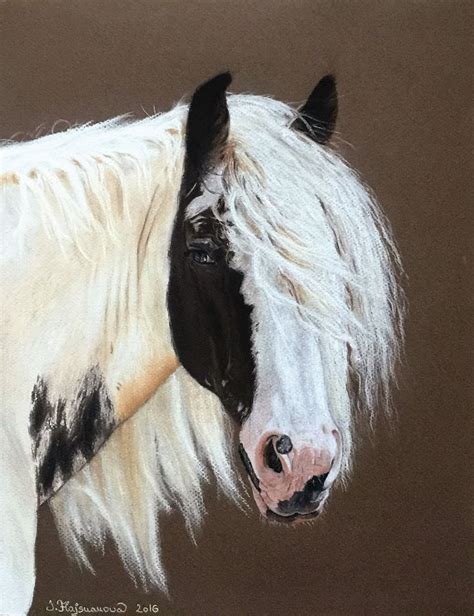 Horse In Soft Pastels And Pitt Pastel Pencils On Canson 32x41 Pastel