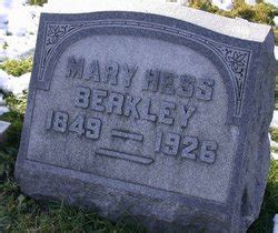 Mary Hess Berkley 1849 1926 Mémorial Find a Grave