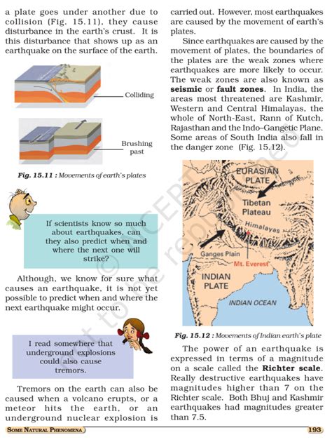 NCERT Book Class 8 Science Chapter 15 Some Natural Phenomena