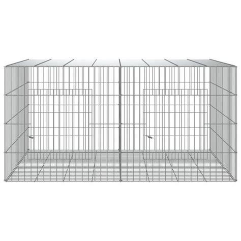 Cage Lapin Panneaux X X Cm Fer Galvanis S Cdiscount