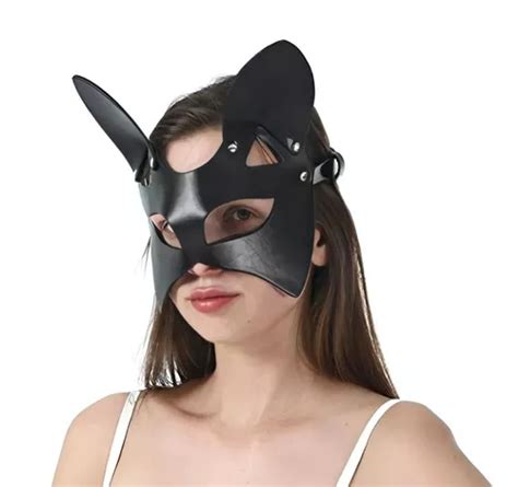 M Scara Orejas Gato Antifaz Cosplay Sexy Gatubela Para Mujer Meses