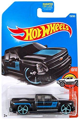 Buy Hot Wheels 2017 Hw Hot Trucks Chevy Silverado 159365 Black Online At Desertcartuae