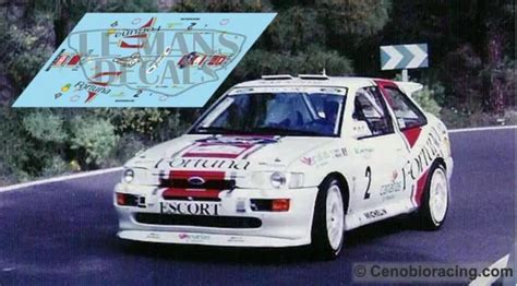 DECALS FORD ESCORT RS Cosworth Rallye Canarias 1997 1 32 1 43 1 24