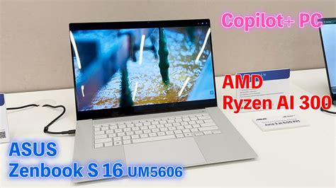 Asus Zenbook S Um Copilot Pc Youtube