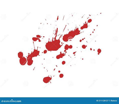 Design of Blood Stain Illustration Stock Vector - Illustration of brush ...