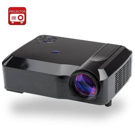 3800 Lumens HD LED Projector with 5.8 Inch LCD Panel (1280x768, 2000: 1 ...